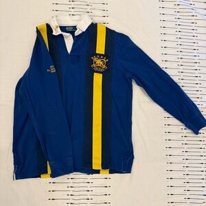 Ralph Lauren Vintage Navy and Gold Racing Polo
